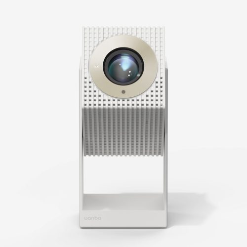 Wanbo Cube 2 Pro fehér projektor 500 ANSI, Android TV 11-gyel és gimbal funkcióval