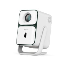  Wanbo T2 Ultra White Projektor – 500 ANSI Lumen Helligkeit, native 1080p Full HD Auflösung, Android TV 11 Betriebssystem und Gimbal (verstellbare Halterung).