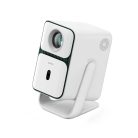Wanbo T2 Ultra White Projektor – 500 ANSI Lumen Helligkeit, native 1080p Full HD Auflösung, Android TV 11 Betriebssystem und Gimbal (verstellbare Halterung).