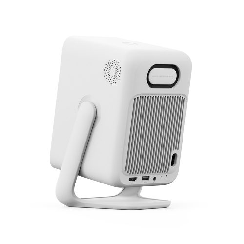 Wanbo T2 Ultra White Projektor – 500 ANSI Lumen Helligkeit, native 1080p Full HD Auflösung, Android TV 11 Betriebssystem und Gimbal (verstellbare Halterung).