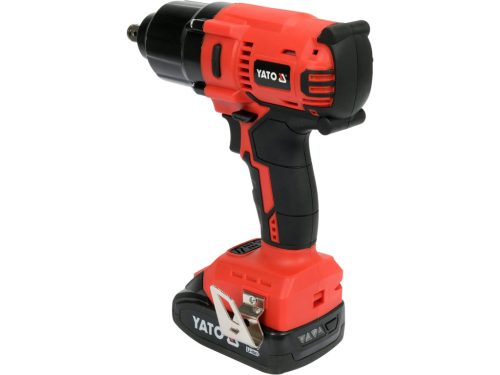 YATO ütvecsavarozó készlet 18V 1/2" 700Nm brushless + 2×3Ah akkumulátor és CrMo dugókulcsok YT-82807