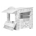 Kreatív játék: összecsukható és színezhető bódé.