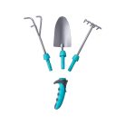 3-piece garden tool set with handle