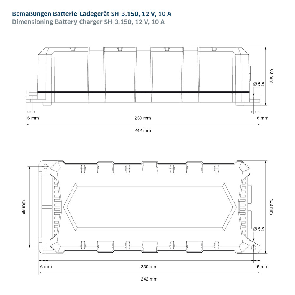 IVT Akkumulátor töltő SH-3.150 - 12 V, 10 A