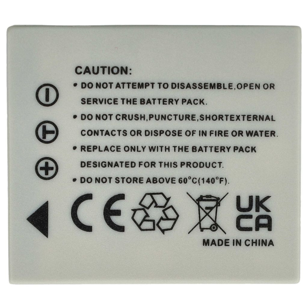 Videokamera akkumulátor Creative CAS101-hez - 500 mAh 3,6 V Li-Ion Videokamera akkumulátor Creative CAS101-hez - 500 mAh 3,6 V Li-Ion