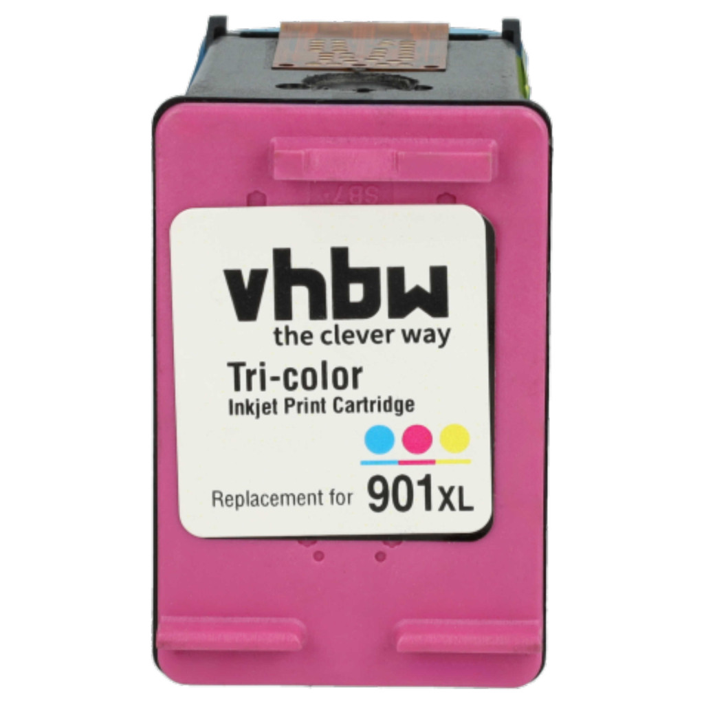 VHBW Tintapatron HP 901xl, C6653A, CC653AA, CC654A - 2 patron B/C/M/Y VHBW Tintapatron HP 901xl, C6653A, CC653AA, CC654A - 2 patron B/C/M/Y