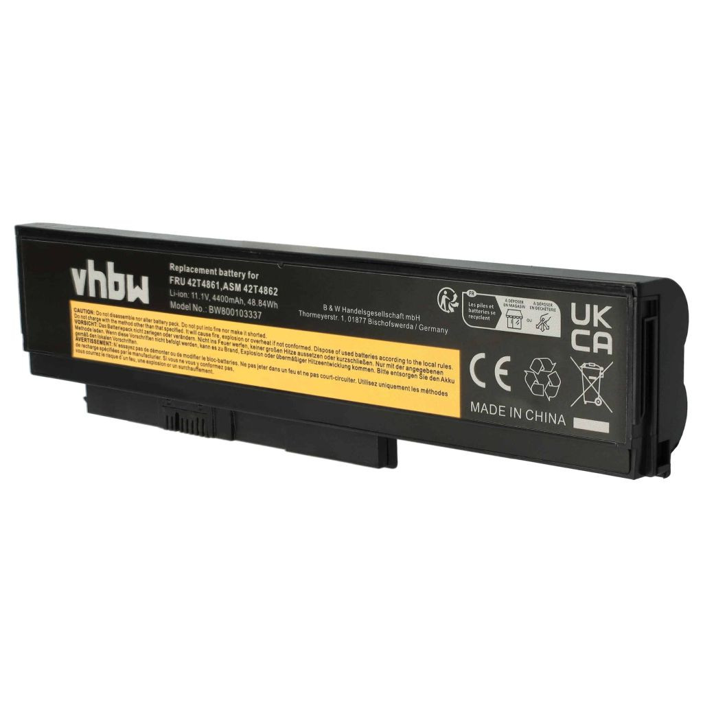 VHBW Notebook akkumulátor Lenovo 0A36283, 0A36307, 0A36281, 0A36282 - 4400 mAh 11,1 V Li-Ion, fekete VHBW Notebook akkumulátor Lenovo 0A36283, 0A36307, 0A36281, 0A36282 - 4400 mAh 11,1 V Li-Ion, fekete