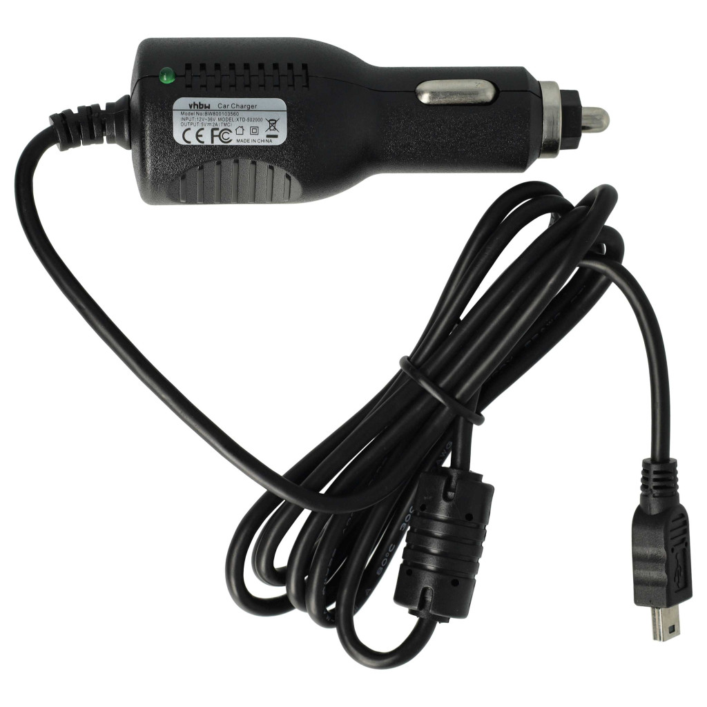 VHBW Autós töltőkábel Mini-USB - 2,0 A