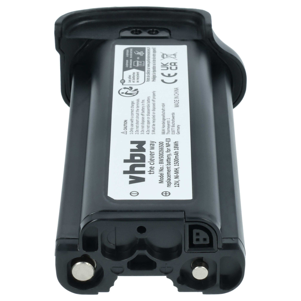 VHBW Akkumulátor Canon NP-E3 helyett - 1500 mAh 12 V NiMH VHBW Akkumulátor Canon NP-E3 helyett - 1500 mAh 12 V NiMH