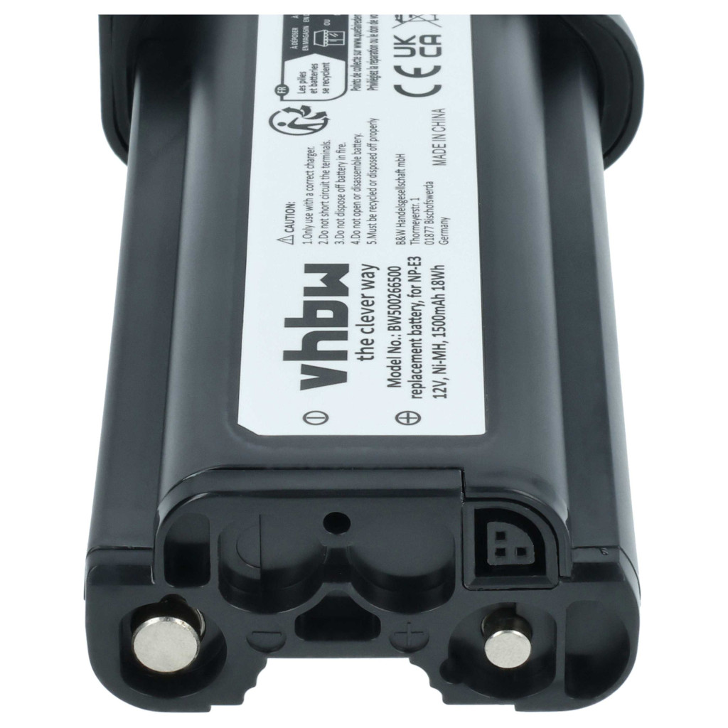 VHBW Akkumulátor Canon NP-E3 helyett - 1500 mAh 12 V NiMH VHBW Akkumulátor Canon NP-E3 helyett - 1500 mAh 12 V NiMH