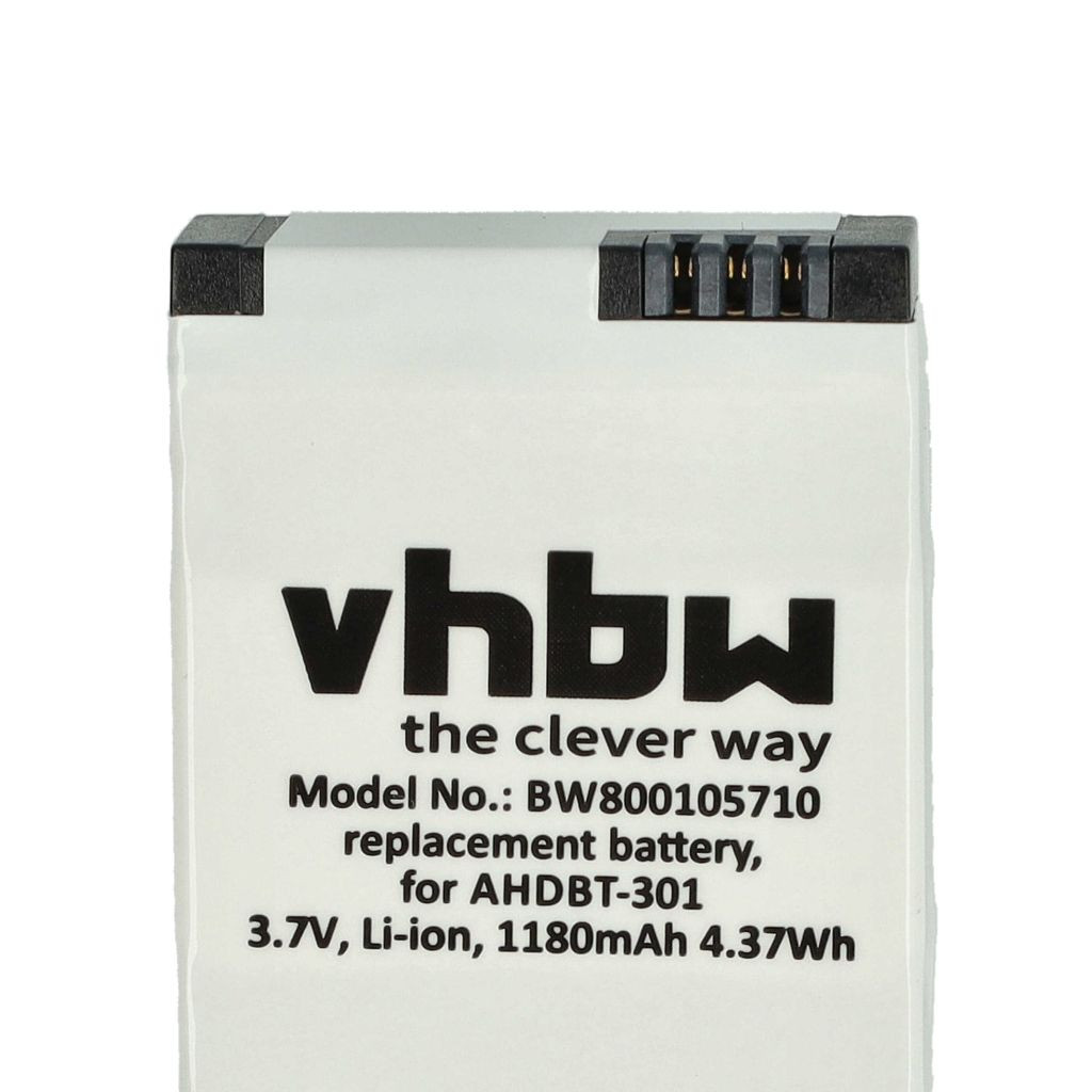 Videokamera elem GoPro AHDBT-201-hez - 1180 mAh 3,7 V Li-polimer