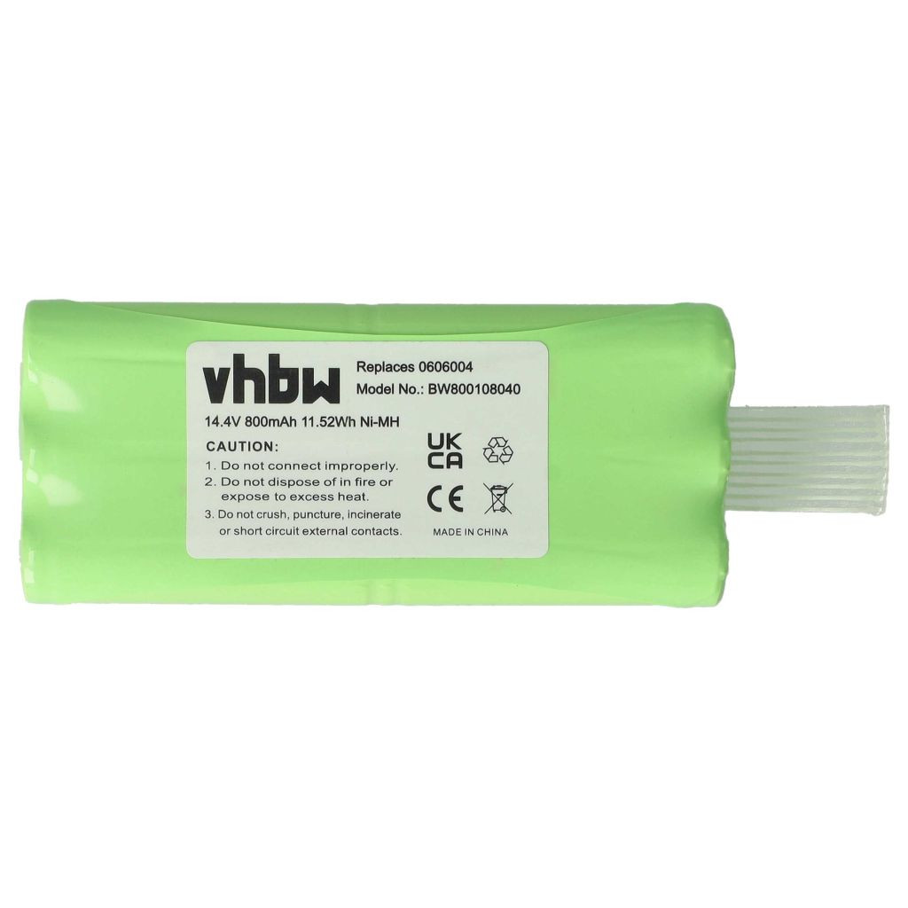 VHBW Akkumulátor Dirt Devil R1-L051B, 0606004 - 800 mAh, 14,4 V, NiMH számára