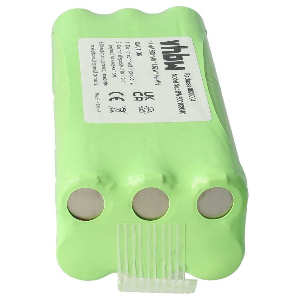 VHBW Akkumulátor Dirt Devil R1-L051B, 0606004 - 800 mAh, 14,4 V, NiMH számára