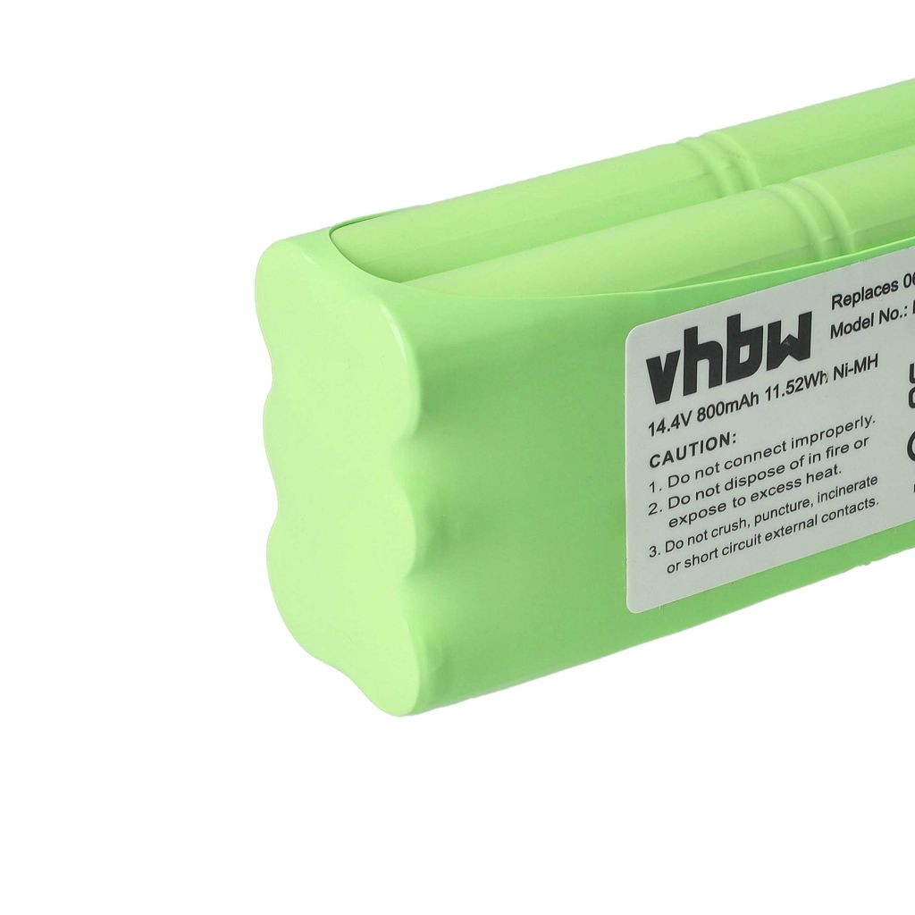 VHBW Akkumulátor Dirt Devil R1-L051B, 0606004 - 800 mAh, 14,4 V, NiMH számára
