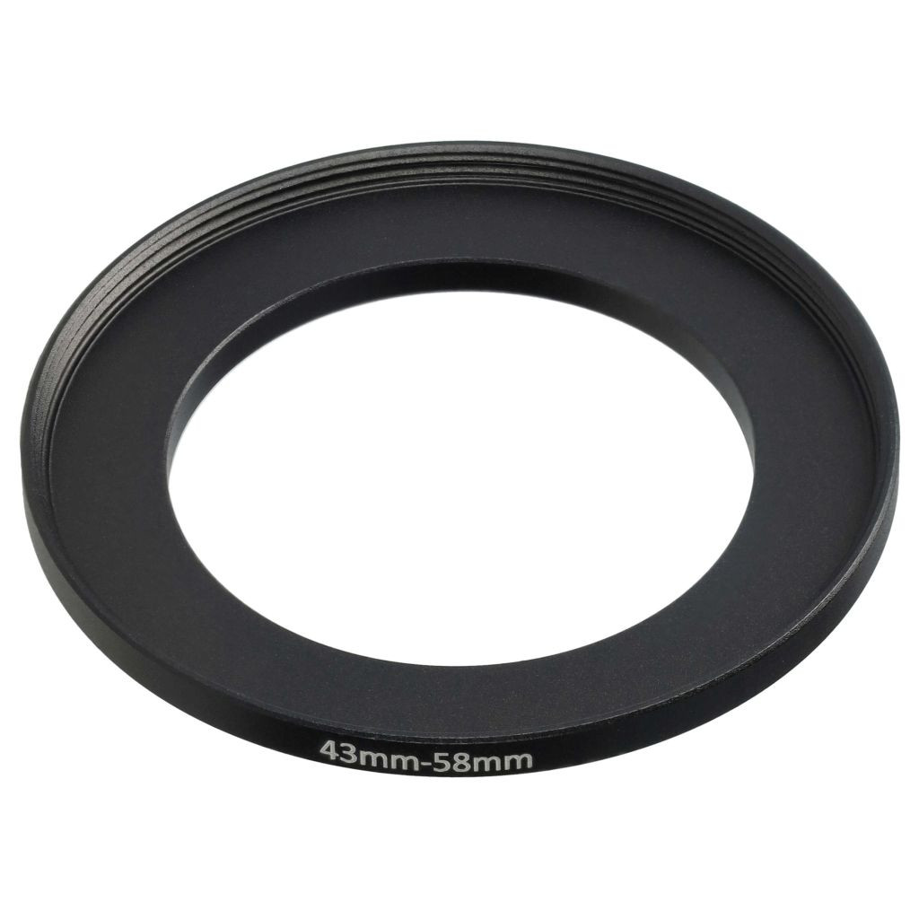 VHBW 43-58 mm Step-Up Gyűrűs Adapter Kameraobjektívekhez