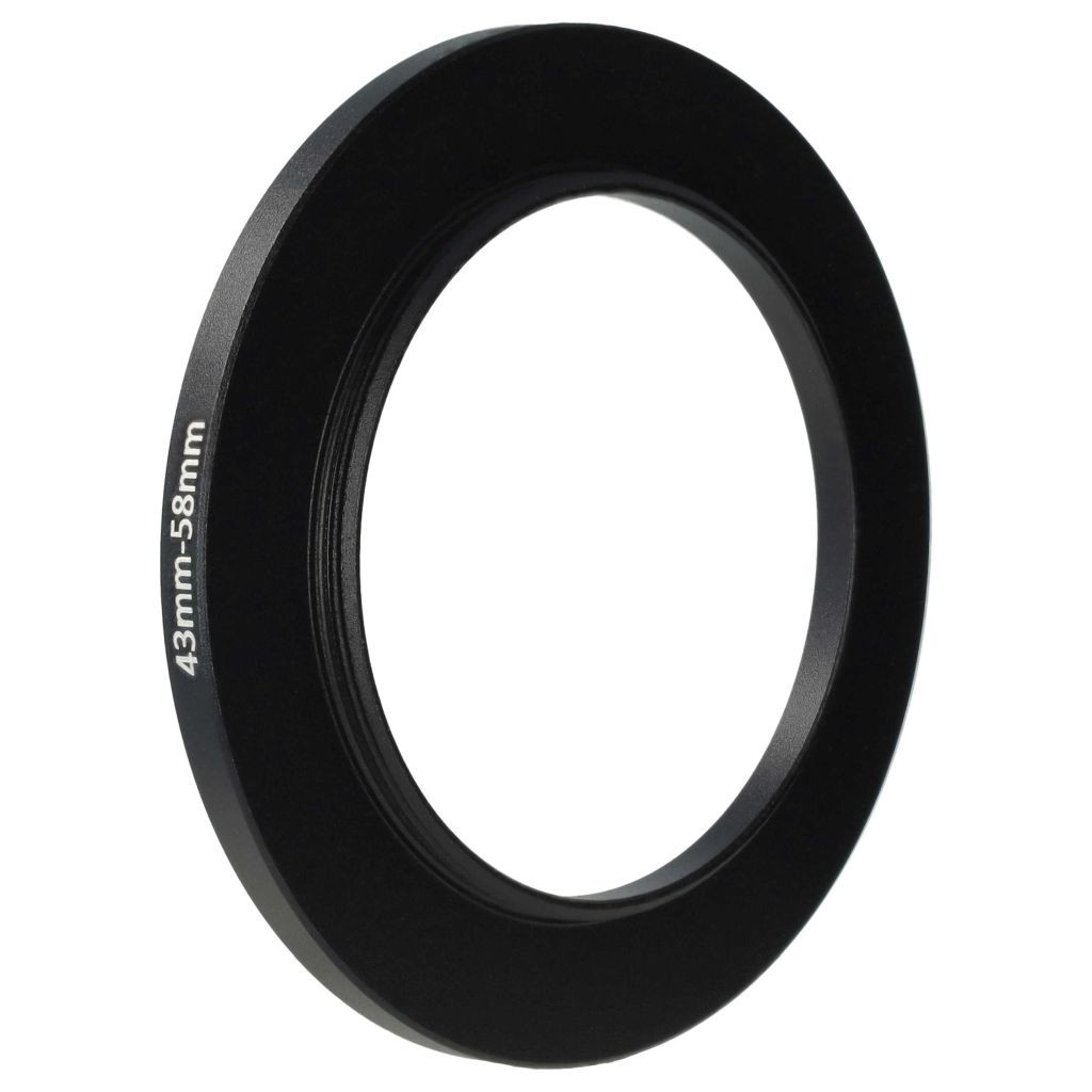 VHBW 43-58 mm Step-Up Gyűrűs Adapter Kameraobjektívekhez