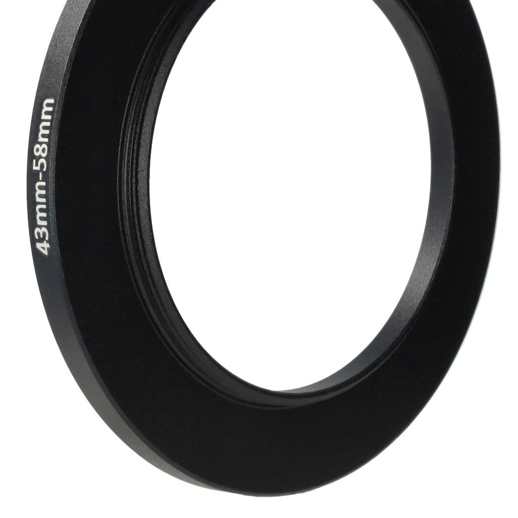 VHBW 43-58 mm Step-Up Gyűrűs Adapter Kameraobjektívekhez