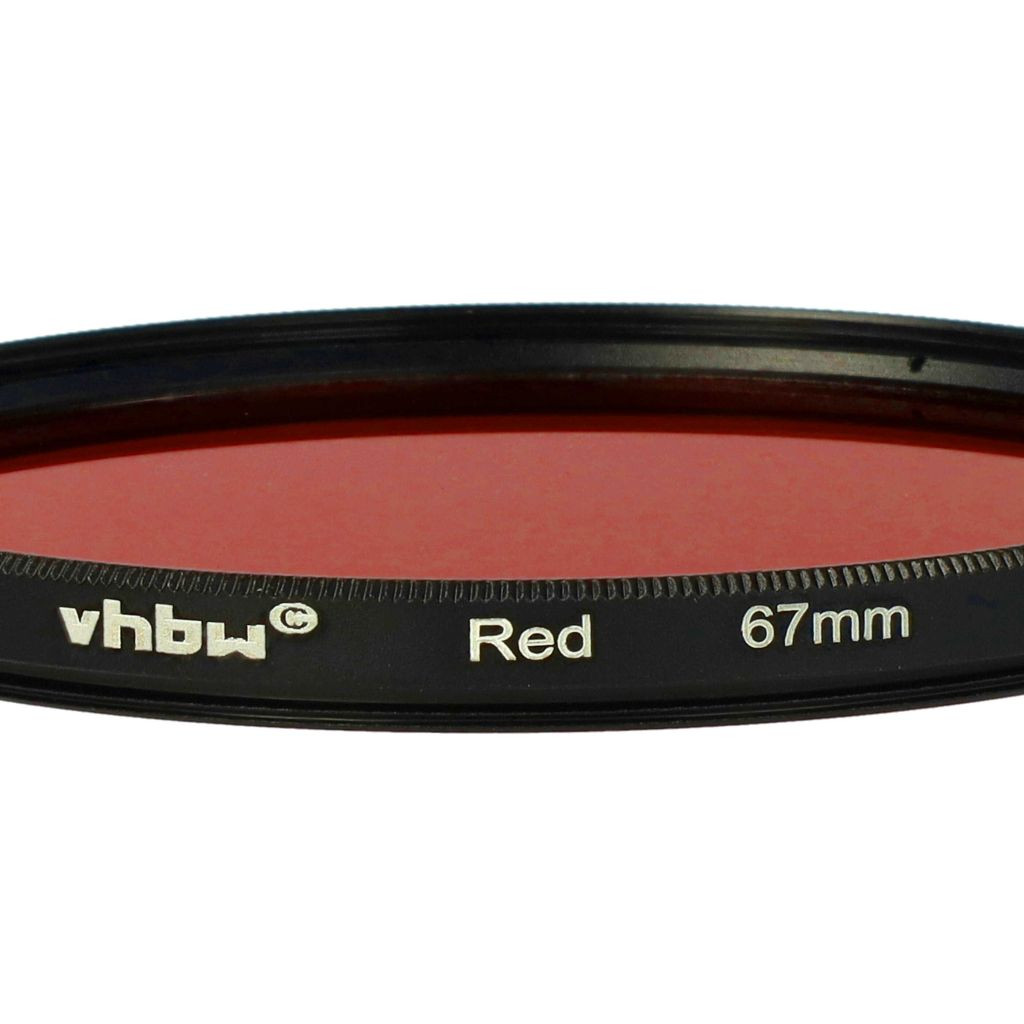 VHBW Piros Színes Szűrő, 67 mm-es Szűrőmenet VHBW Piros Színes Szűrő, 67 mm-es Szűrőmenet