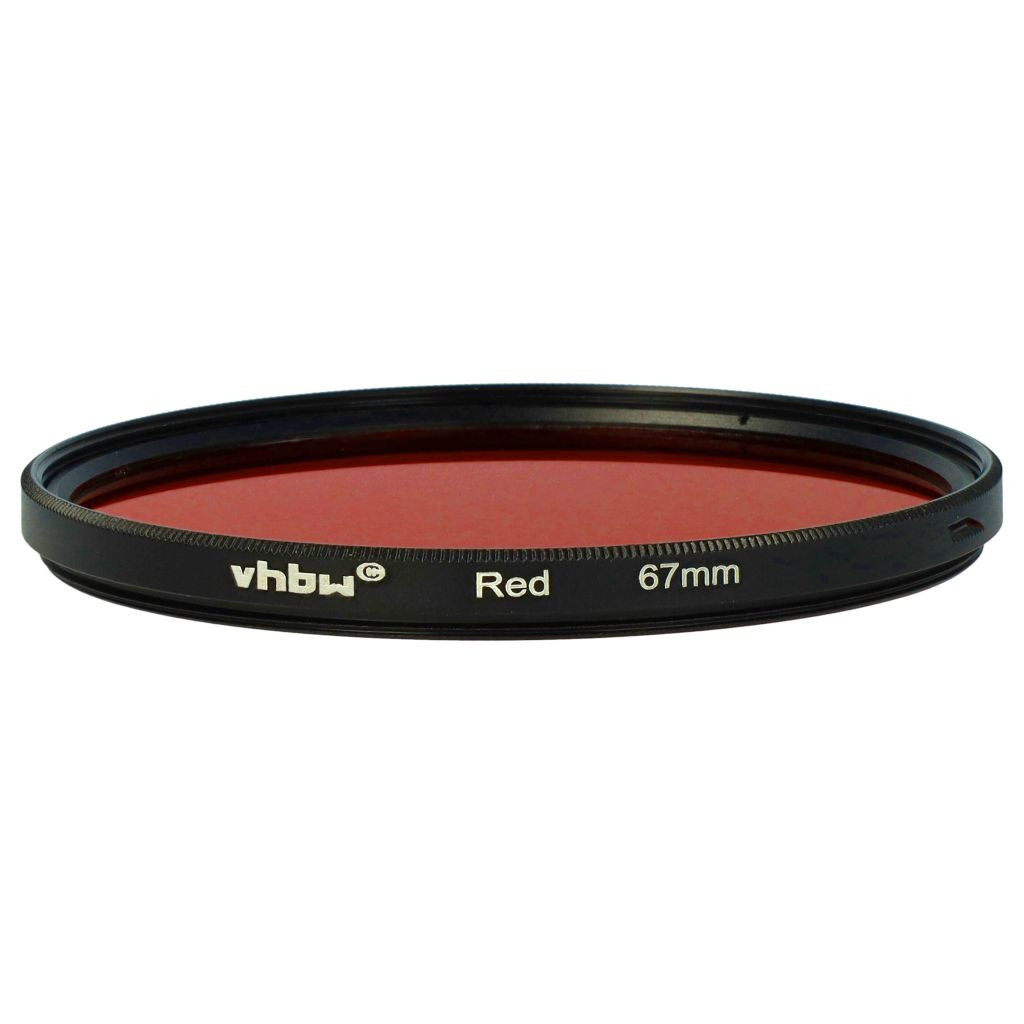 VHBW Piros Színes Szűrő, 67 mm-es Szűrőmenet VHBW Piros Színes Szűrő, 67 mm-es Szűrőmenet