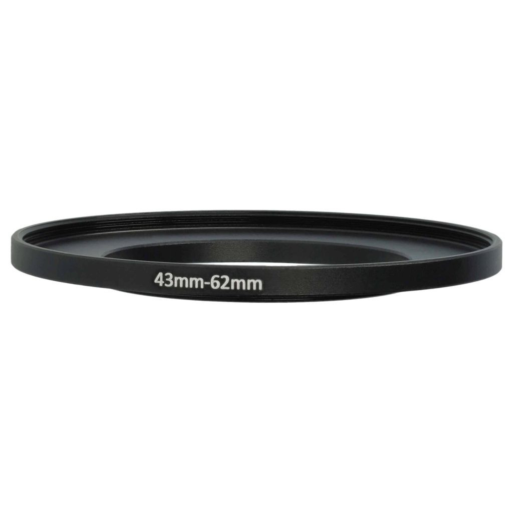 VHBW 43mm-62mm Step-Up Gyűrűs Adapter Szűrőadapter