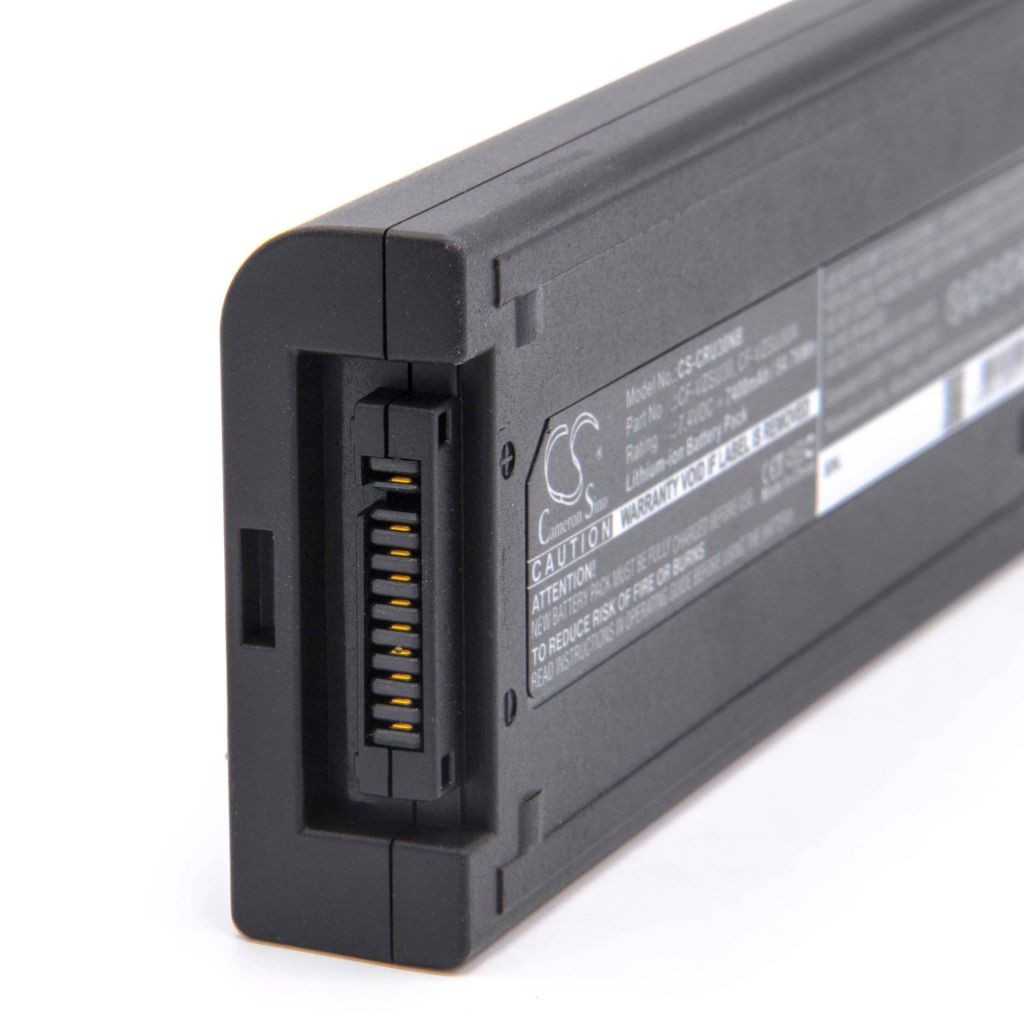 VHBW Notebook akkumulátor Panasonic CF-VZSU30B, CF-VZSU30A, CF-VZSU30 - 7400 mAh 7,4 V Li-Ion, fekete