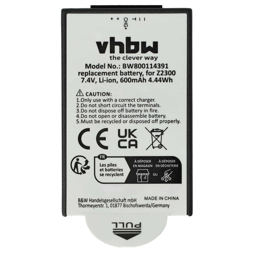 VHBW akkumulátor Polaroid Z2300, Z230E - 600mAh, 7.4V, Li-Ion VHBW akkumulátor Polaroid Z2300, Z230E - 600mAh, 7.4V, Li-Ion