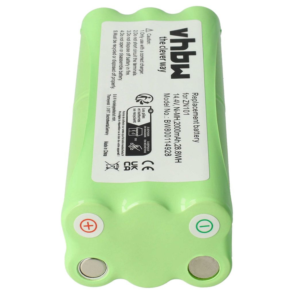 VHBW Akkumulátor Dirt Devil R1-L051B, 0606004 - 2000 mAh, 14,4 V, NiMH számára VHBW Akkumulátor Dirt Devil R1-L051B, 0606004 - 2000 mAh, 14,4 V, NiMH számára