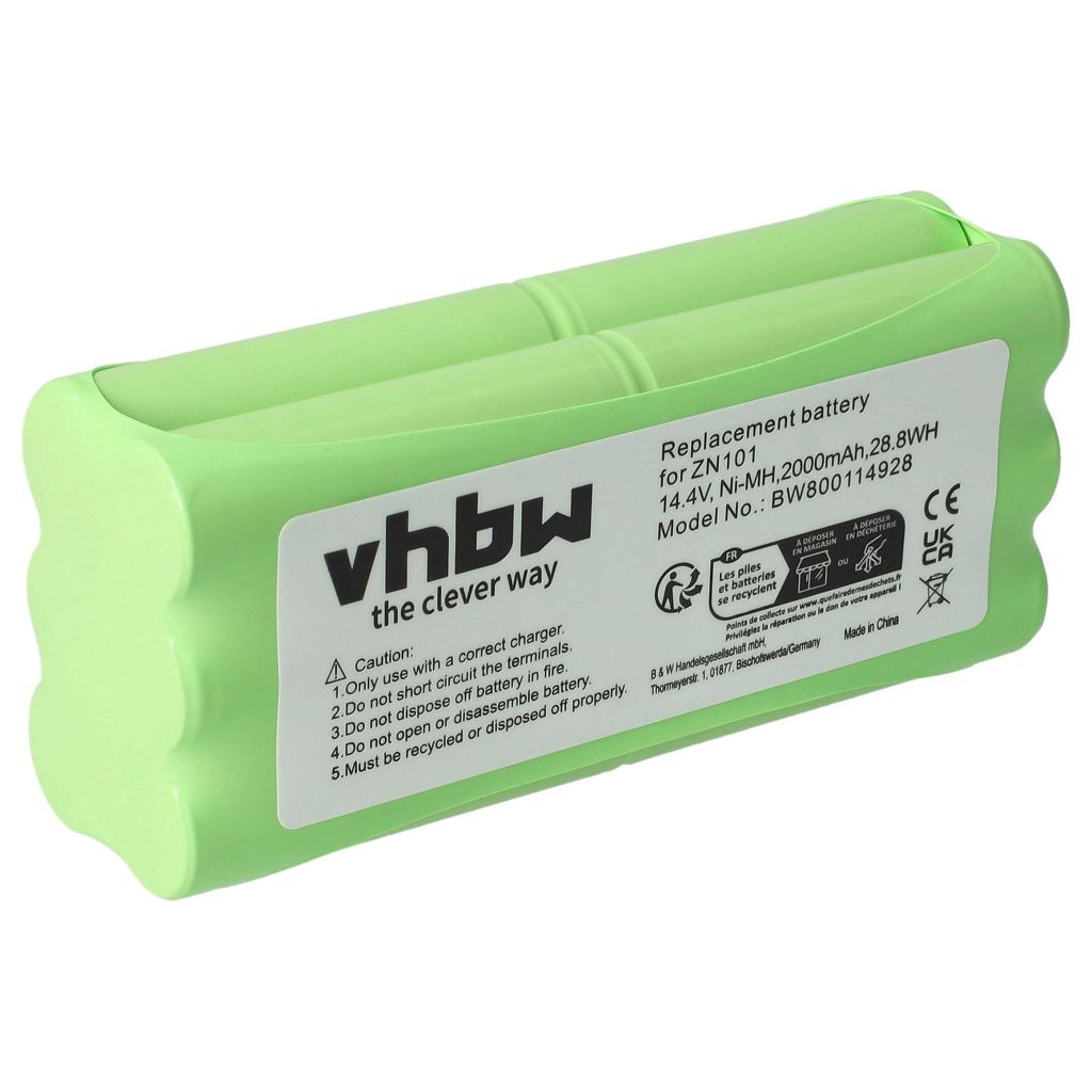 VHBW Akkumulátor Dirt Devil R1-L051B, 0606004 - 2000 mAh, 14,4 V, NiMH számára VHBW Akkumulátor Dirt Devil R1-L051B, 0606004 - 2000 mAh, 14,4 V, NiMH számára