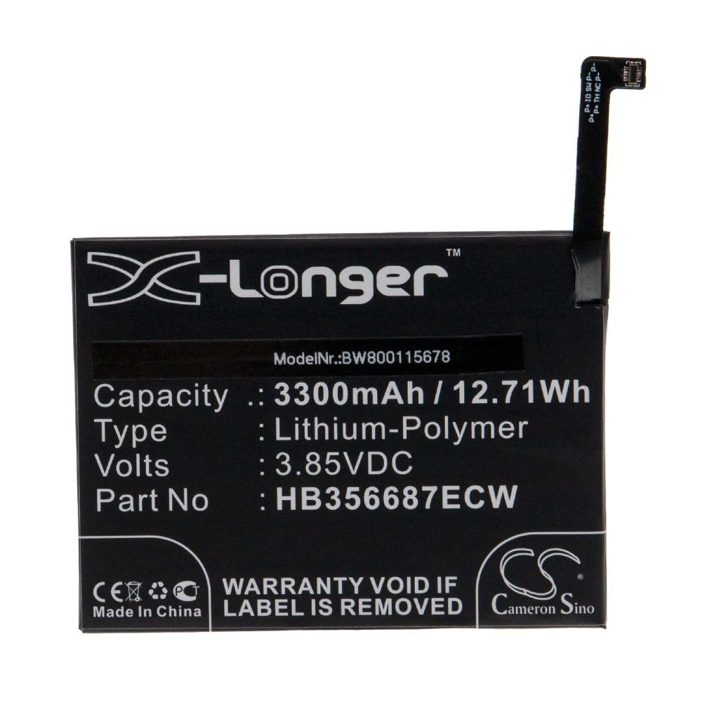 VHBW Mobiltelefon akku Huawei HB356687ECW - 3300 mAh 3,85 V Li-polimer - Okostelefon akku VHBW Mobiltelefon akku Huawei HB356687ECW - 3300 mAh 3,85 V Li-polimer - Okostelefon akku