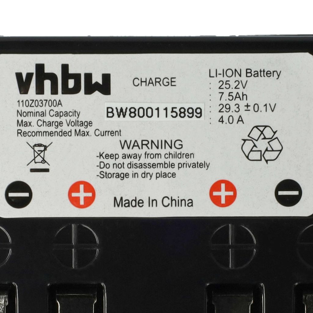 Zucchetti B Fűnyíró Akkumulátor - 7500 mAh 25,2 V Li-Ion