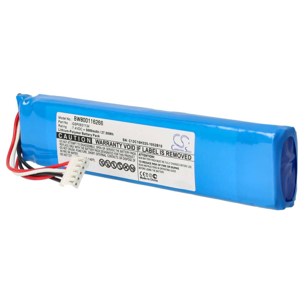 VHBW Akkumulátor JBL GSP0931134 JBL hangszórót - Li-polimer 5000 mAh VHBW Akkumulátor JBL GSP0931134 JBL hangszórót - Li-polimer 5000 mAh
