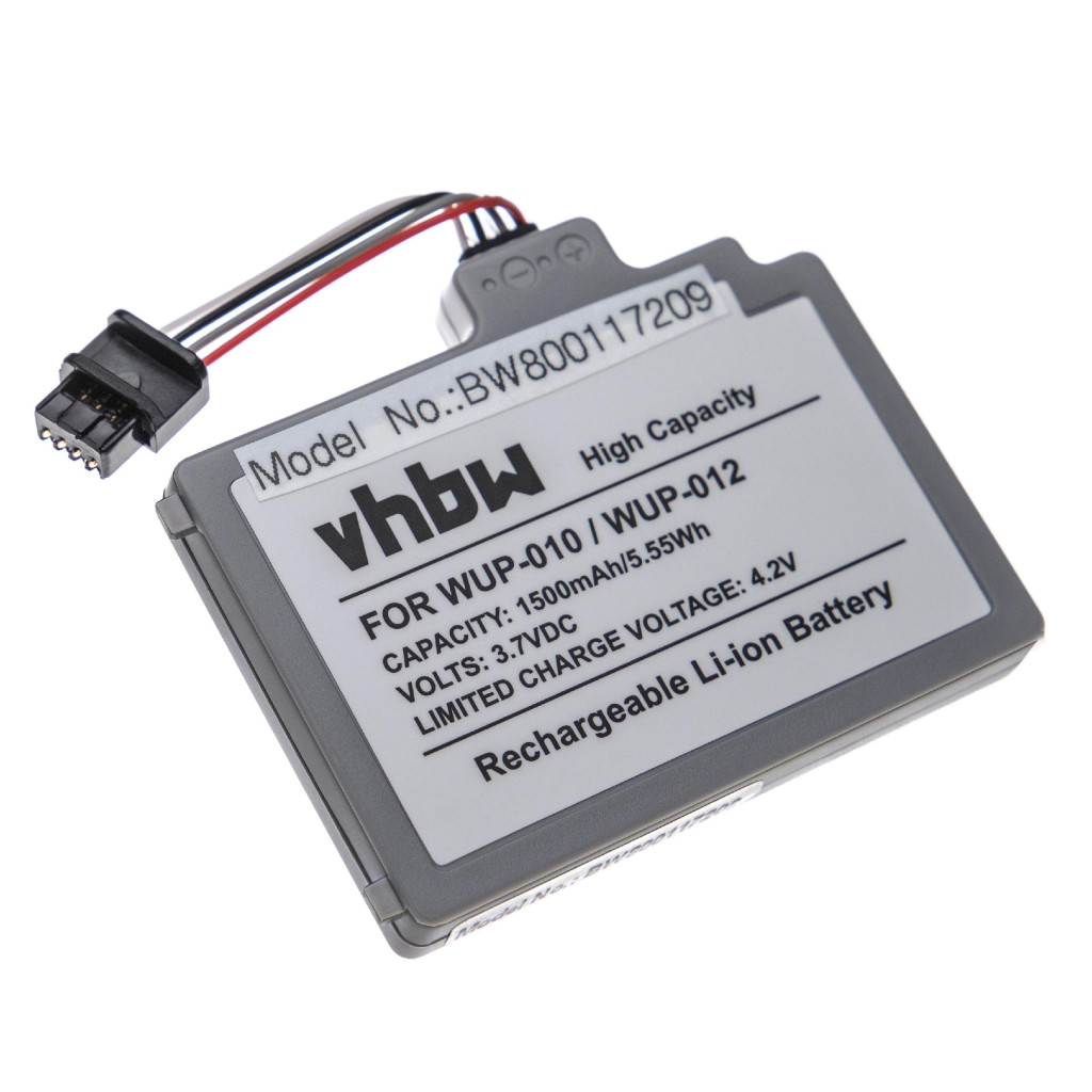 VHBW Nintendo WUP-012 Játékkonzol - 1500 mAh, 3,7 V akkumulátor