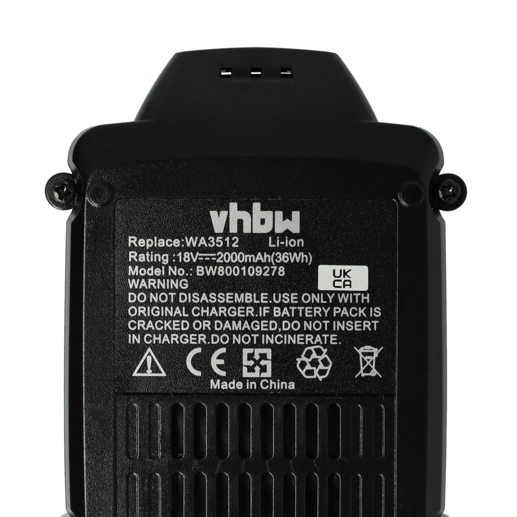 VHBW Elektromos szerszám akkumulátor RW9351.1 - 2000 mAh 18 V Li-Ion VHBW Elektromos szerszám akkumulátor RW9351.1 - 2000 mAh 18 V Li-Ion