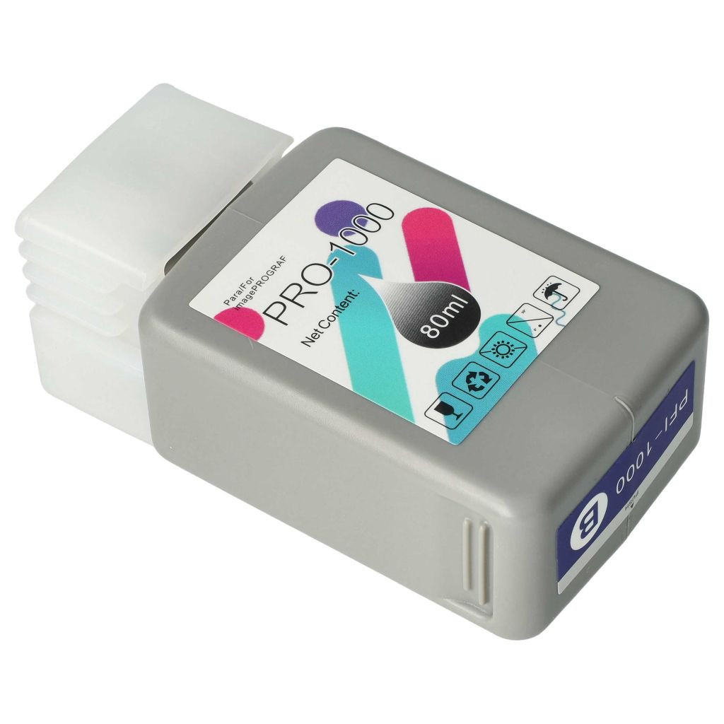 VHBW Canon PFI-1000B Tintapatron - Kék 80 ml + Chip