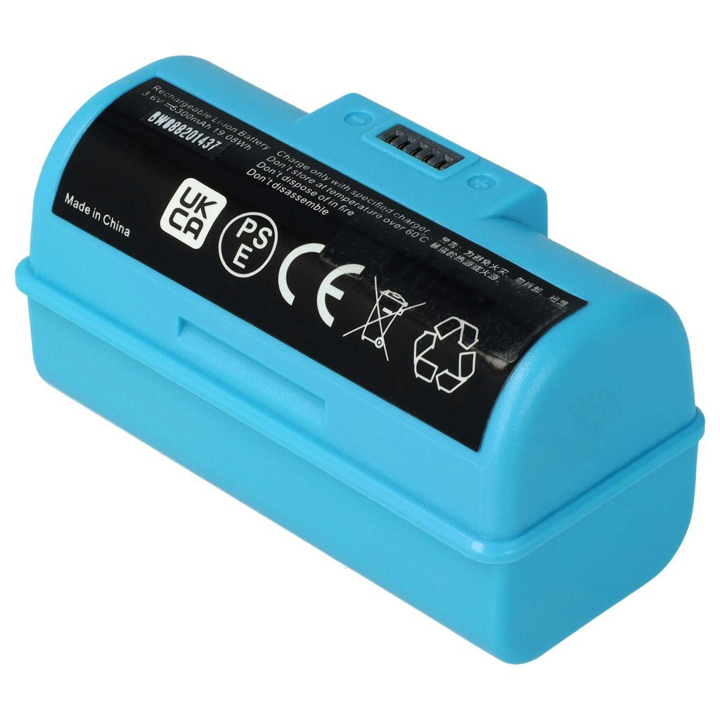 VHBW Akkumulátor iRobot BC674, 4446040 - 5300 mAh, 3,6 V, Li-Ion számára