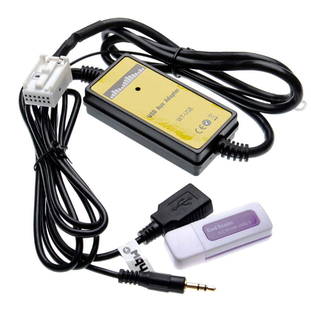 VHBW AUX Audio Adapter Kábel BNS 5.0 Audi autórádióhoz stb. - 9,5 cm