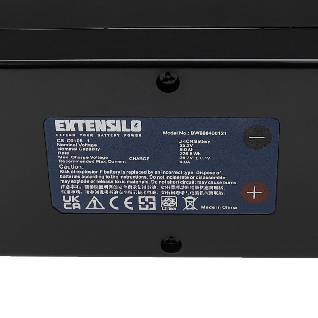 VHBW Akkumulátor Stiga 1126-9138-01, 1126-9105-01, 1126-9174-01 - 9000 mAh 25,2 V Li-Ion