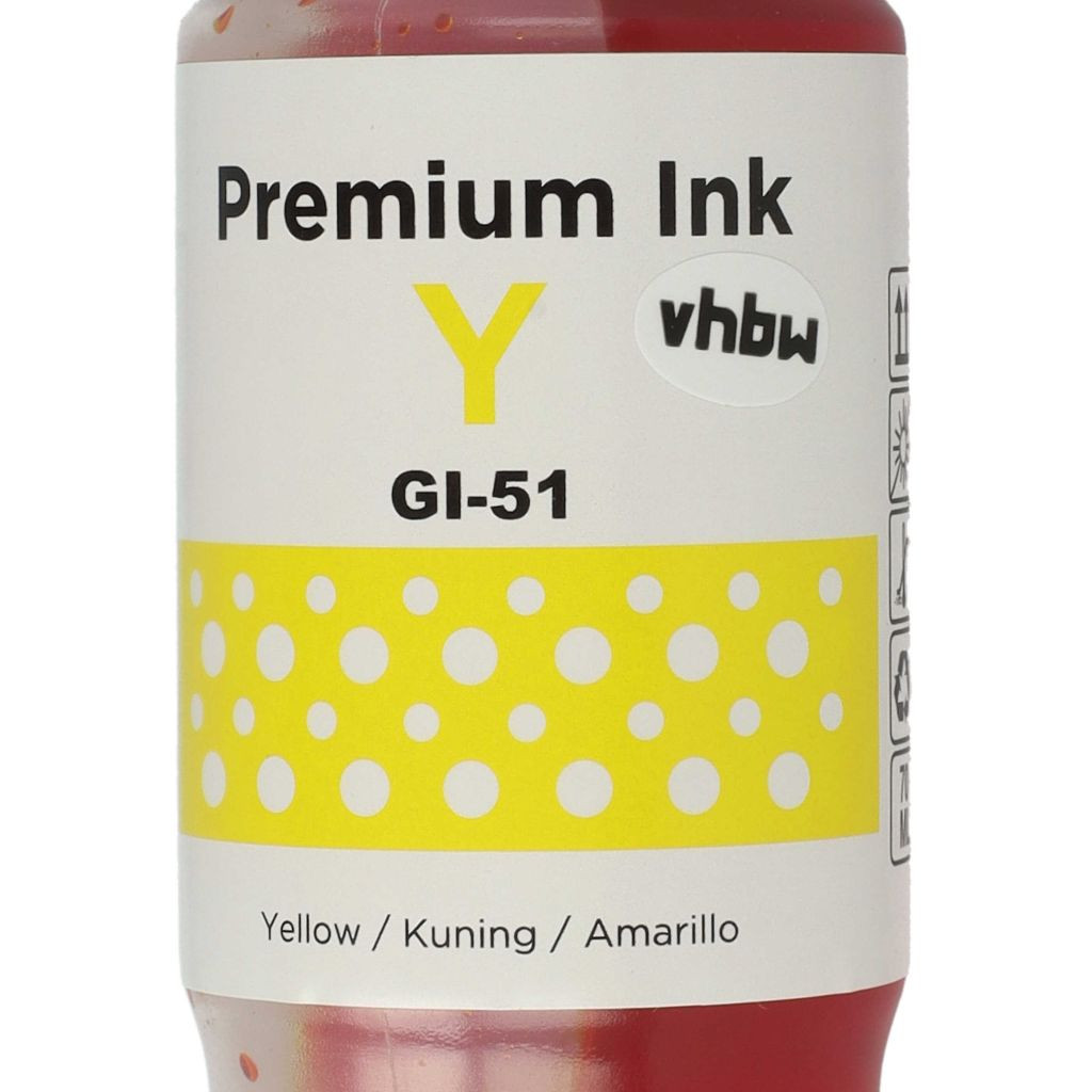 VHBW Canon GI-11, GI-21, 4545C001, GI-41, GI-41Y, GI-51 Tinta, 70 ml