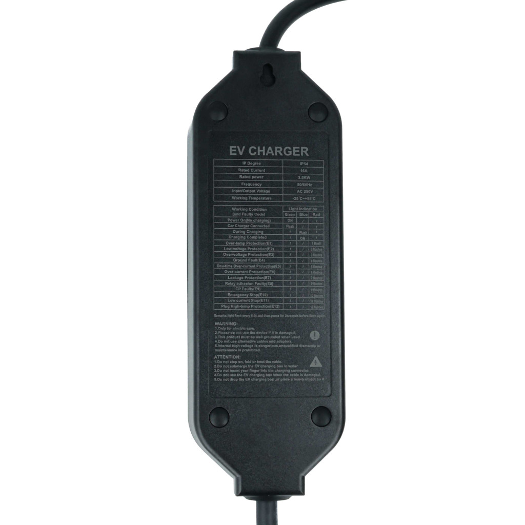 VHBW Töltőkábel Type 2 Euro csatlakozó - 3,5 kW 7 m VHBW Töltőkábel Type 2 Euro csatlakozó - 3,5 kW 7 m