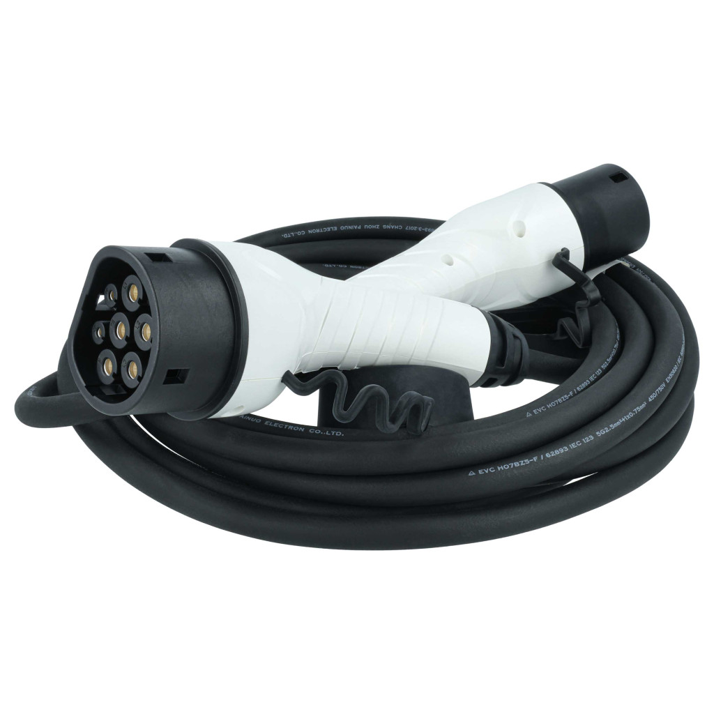 VHBW Töltőkábel Type 2 - Type 2, 3-fázisú, 16 A, 11 kW, 7 m VHBW Töltőkábel Type 2 - Type 2, 3-fázisú, 16 A, 11 kW, 7 m