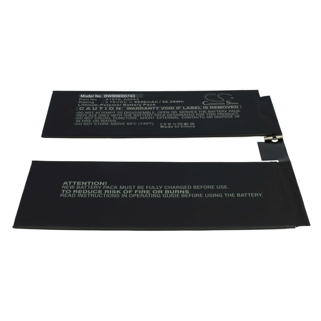 VHBW Tablet akkumulátor Apple A1876, A2043 készülékhez - 9650 mAh 3,76 V Li-polimer