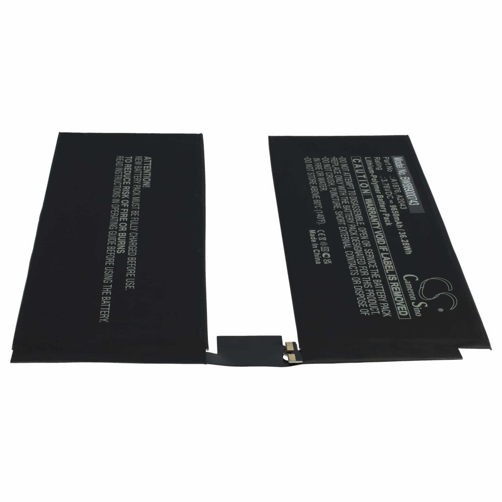 VHBW Tablet akkumulátor Apple A1876, A2043 készülékhez - 9650 mAh 3,76 V Li-polimer