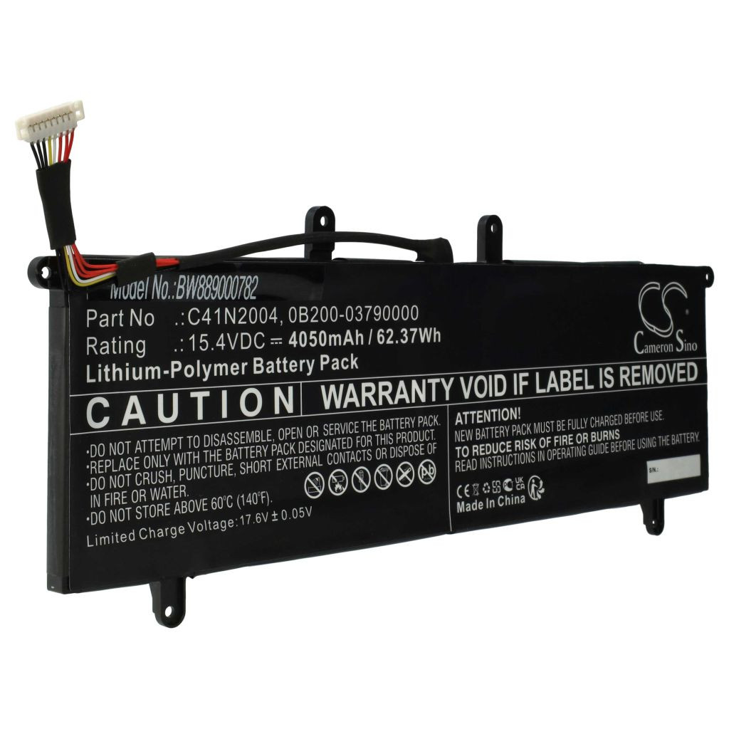 VHBW Notebook akkumulátor Asus 0B200-03790000, UX482 BAT, C41N2004 - 4050 mAh 15,4 V Li-polymer VHBW Notebook akkumulátor Asus 0B200-03790000, UX482 BAT, C41N2004 - 4050 mAh 15,4 V Li-polymer