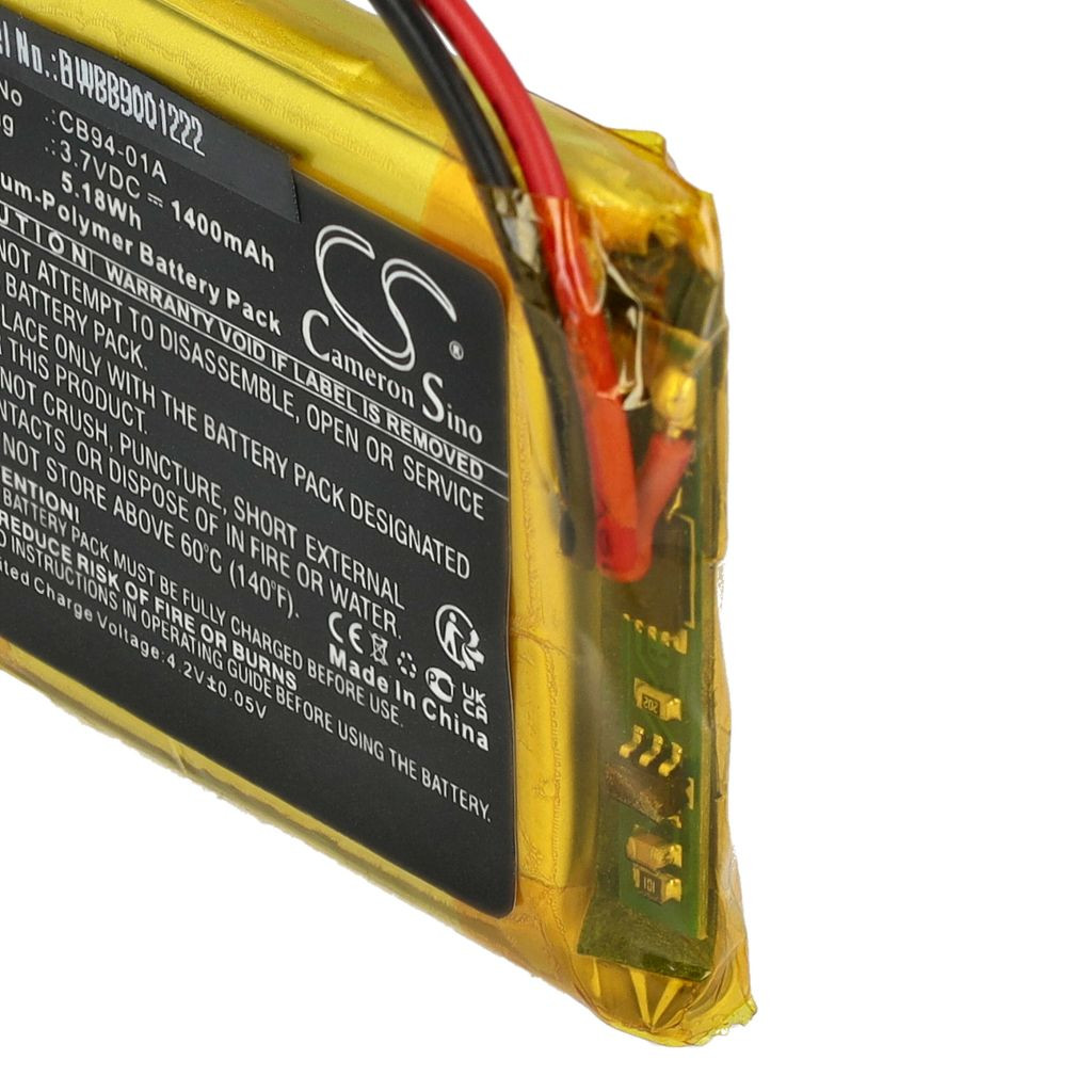 VHBW Babafigyelő elem Motorola CB94-01A-hoz - 1400 mAh 3,7 V Li-polimer VHBW Babafigyelő elem Motorola CB94-01A-hoz - 1400 mAh 3,7 V Li-polimer