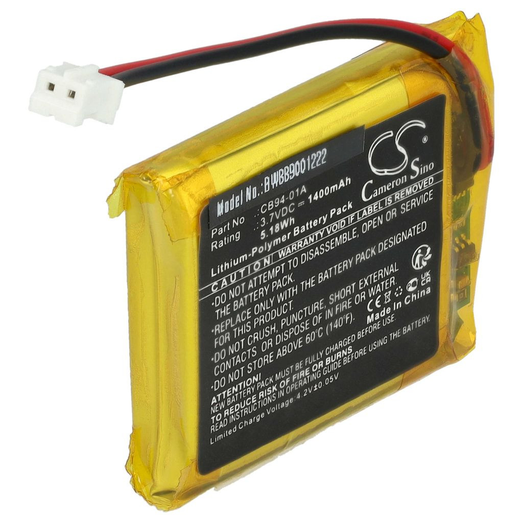 VHBW Babafigyelő elem Motorola CB94-01A-hoz - 1400 mAh 3,7 V Li-polimer VHBW Babafigyelő elem Motorola CB94-01A-hoz - 1400 mAh 3,7 V Li-polimer