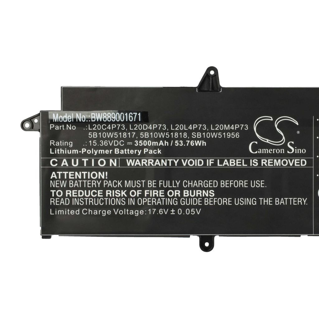 VHBW Notebook akkumulátor Lenovo 5B10W51817, 5B10W51818 - 3500 mAh 15,36 V Li-polimer, fekete VHBW Notebook akkumulátor Lenovo 5B10W51817, 5B10W51818 - 3500 mAh 15,36 V Li-polimer, fekete