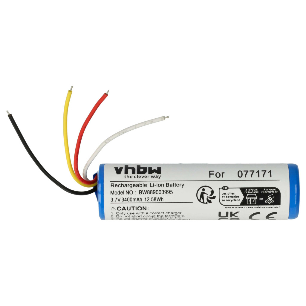 VHBW Hangszóró Akkumulátor Bose 077171 - 3400 mAh 3,7 V Li-Ion VHBW Hangszóró Akkumulátor Bose 077171 - 3400 mAh 3,7 V Li-Ion