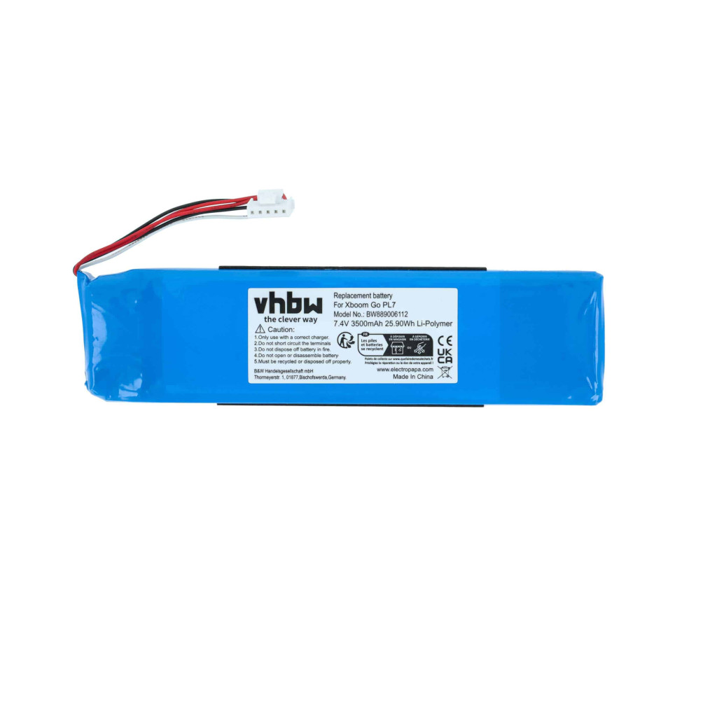 VHBW Hangszóró Akkumulátor EAC66836137-2S, EAC63558704, EAC64790805 - 3500 mAh 7,4 V Li-polimer VHBW Hangszóró Akkumulátor EAC66836137-2S, EAC63558704, EAC64790805 - 3500 mAh 7,4 V Li-polimer