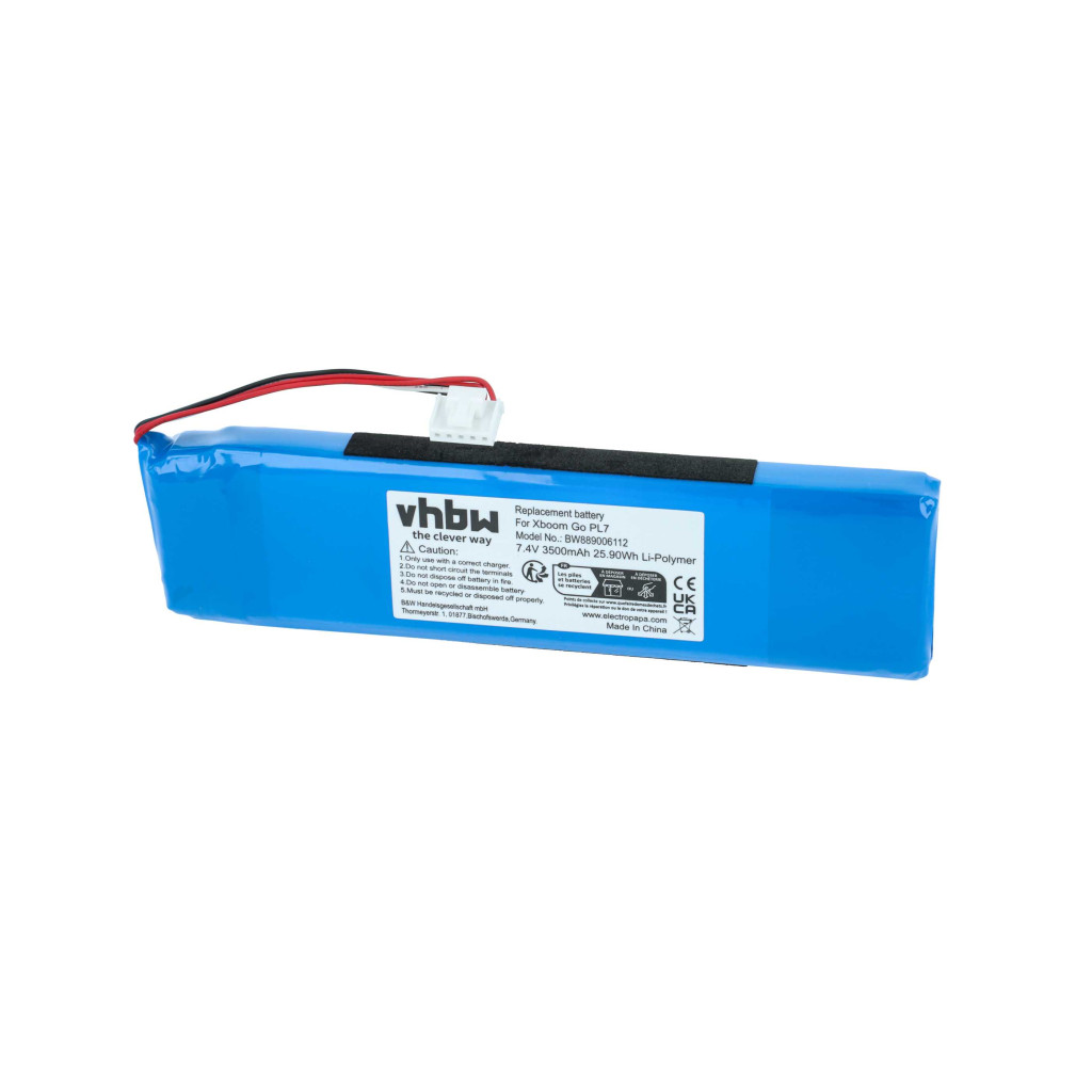 VHBW Hangszóró Akkumulátor EAC66836137-2S, EAC63558704, EAC64790805 - 3500 mAh 7,4 V Li-polimer VHBW Hangszóró Akkumulátor EAC66836137-2S, EAC63558704, EAC64790805 - 3500 mAh 7,4 V Li-polimer