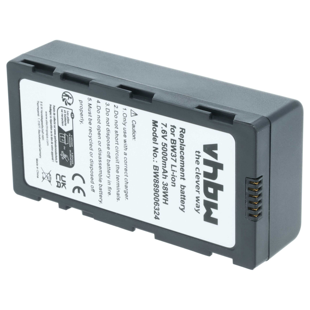 VHBW Drón Távirányító Akkumulátor DJI WB37 - 5000 mAh 7,4 V Li-polimer